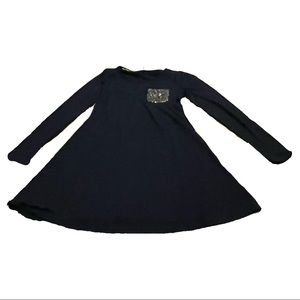 extra small black and gold sparkled xhilaration long sleeve shirt